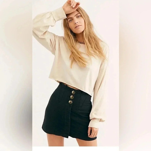 Free People Every Minute Every Hour Mini Skirt sz 8 New - Picture 1 of 12